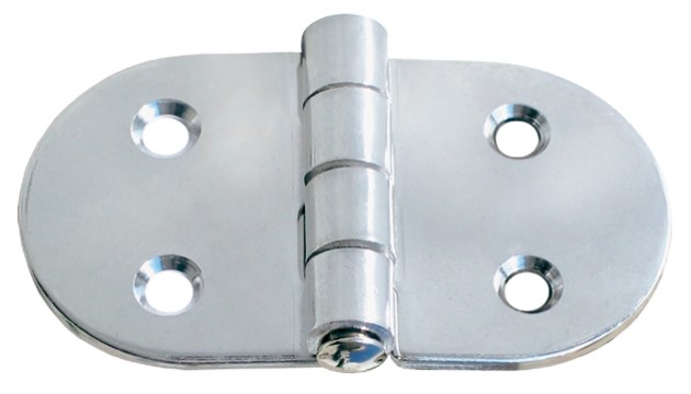 Inox zaokrožen tečaj (pant) 70x39 mm, AISI 316
