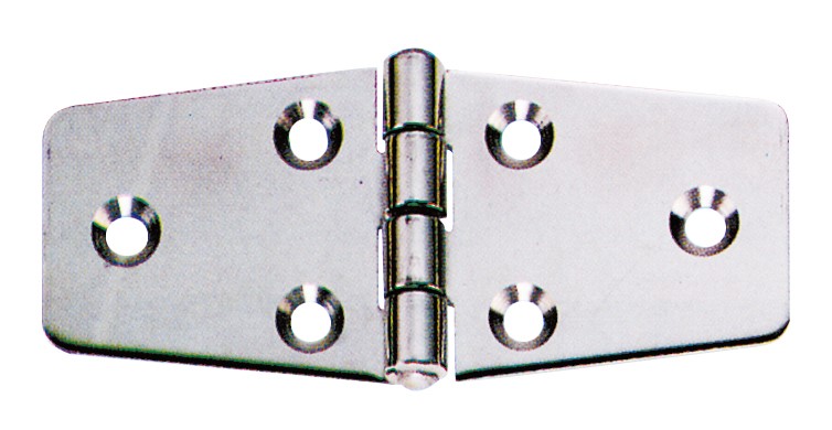 Trapezoidni inox tečaj (pant) 110x45 mm, visoki sijaj 
