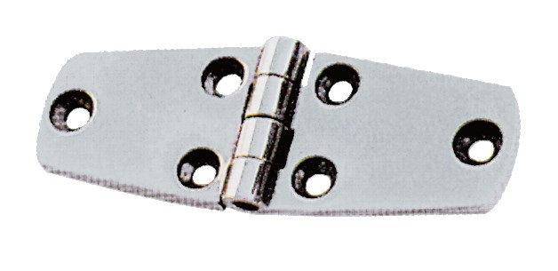 Trapezoidni inox tečaj (pant) 76x38 mm, AISI 316 visoki sijaj