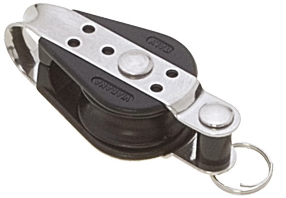 Enojni škripec z U končnikom, vrv 8mm