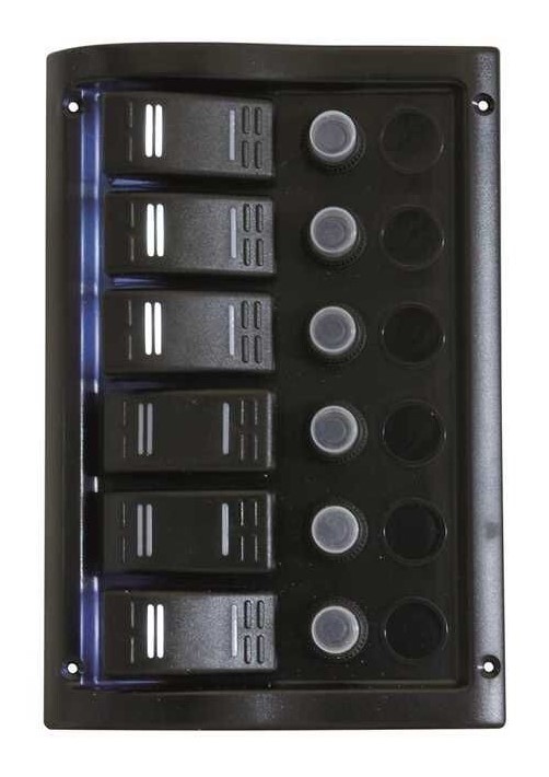 Stikalna plošča ''WaterProof Matic'', 6 varovalk