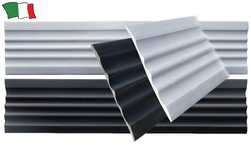 Zažčitni trak iz PVC za gumenjake, siva, 90 mm