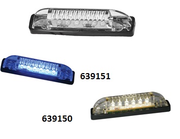 Pravokotna uslužnostna luč LED 6 -bela