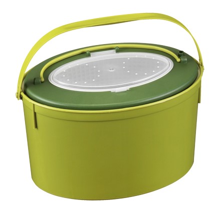 Ovalno vedro za živo vabo s pokrovom 7 lt