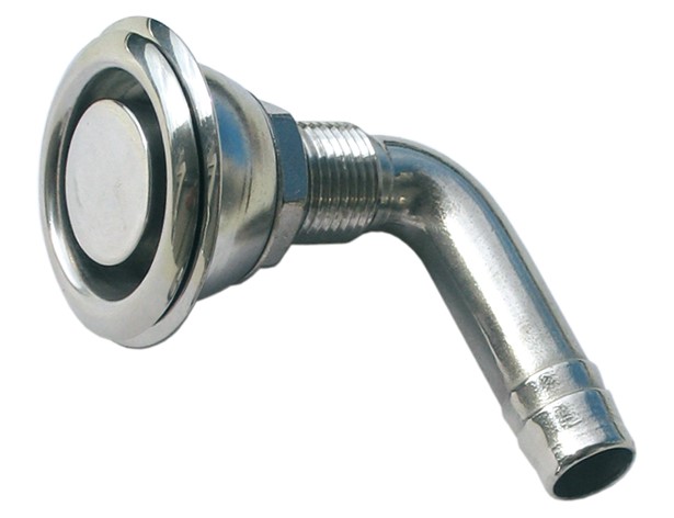 Inox odušnik goriva kut 90° - fi16mm