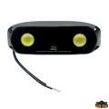 Ovalna podvodna luč 2 LED 40W bela svetloba, črno ohišje, 9-32V
