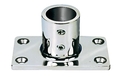 Pravokutna baza 48x80mm pod kutom 90°, inox - fi25mm