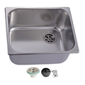 Ugradbeni pravokutni inox umivaonik, 36x26 cm