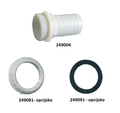 Priključak za spremnik 3/8", ravan, PVC - 10mm