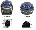 Kompas RITCHIE "ANGLER 35" siv s postoljem