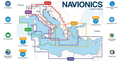 Karta Navionics Platinum+ Sredozemlje, jugovzhodna obala in zahod