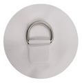 PVC zakrpa, inox prsten, 150 mm, siva