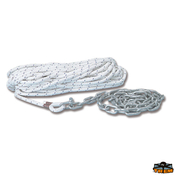 Sidrna vrv Ø 8mm dolžine 30m s pocinkano verigo 1,5m in spojnim členom