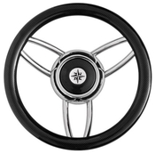 Volan premera 350, črn izgleda karbon