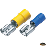 Predizoliran Faston 63 mm kabel 1/2,5 mm moški