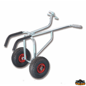 Zgibni voziček za vleko gumijastih čolnov na premecu