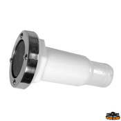 Skoznik s priključkom za cev in nepovratno šobo 135 mm, krona inox Aisi 316