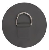 PVC Zaplata, inox rinka, 120 mm, črna