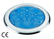 Inox LED modra luč 6 svetilnih diod, vodoodporna