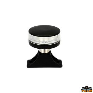 Sidreno LED svjetlo 360°, crno kućište, 12-24V, inox stupić