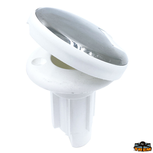 Zamjenska baza za jarbolna svjetla, pogodna za ravne površine, bijele boje, 3 kontakta