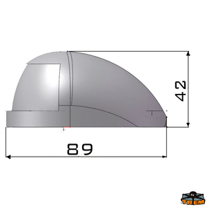 Navigacijska luč Antares, vodoravna montaža, 12V 8W, zelena 112,5°