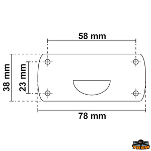 LED zložljiva luč Gemini 360° črno ohišje višina 600 mm