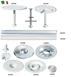 Plastična ovalna miza 70x50 cm