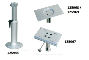 Aluminijasto podnožje za stol z možnostjo nastavitve višine