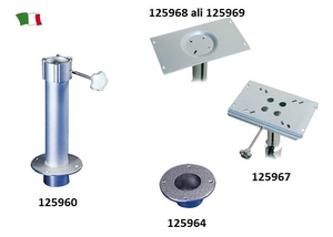 Aluminijasto podnožje za stol z možnostjo odstranitve stebra