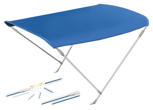 Bimini aluminij, moder, 2 loka, 175x180xh140cm mod."Riccione"