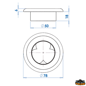 LED zidna svjetiljka za ugradnju bez prekidača, 3 svjetlosna elementa