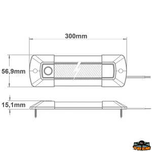 LED stropna svjetiljka, plafonjera 185 lumena s gumbom