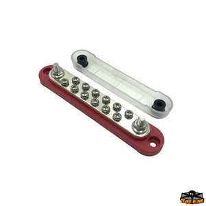 Busbar razdelilna letev 12xM4 - 2xM6 150A, črna