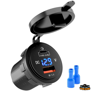 USB 3.0 in PD/Type C vtičnica z digitalnim voltmetrom