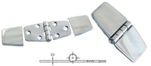Pokriti inox tečaj (pant) 78x40 mm