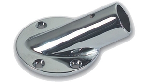 Okrogla baza pod kotom 30°, kromirana medenina - 22mm