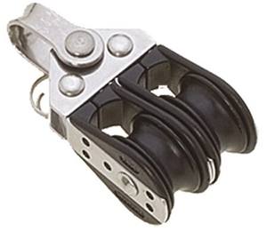 Premičen dvojni škripec, vrv 6mm, fi22mm