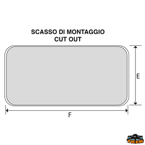 Vodootporna AAS hodna kontrolna vratašca 243x607 mm bijela boja 9003