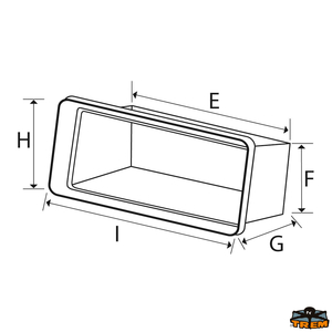 Vodootporna AAS hodna inspekcijska vratašca s bijelim kućištem boje 9003