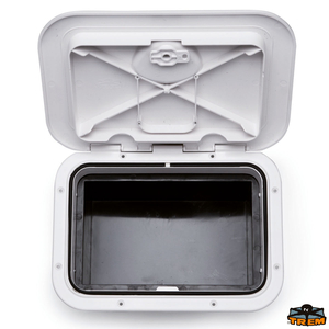 Vodootporna AAS hodna inspekcijska vratašca s bijelim kućištem boje 9003