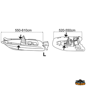 Pokrivalo za čoln Covy Line velikost maxi tender 300-360x135 cm