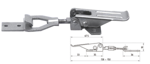 Zatvarač na polugu INOX - podesiv