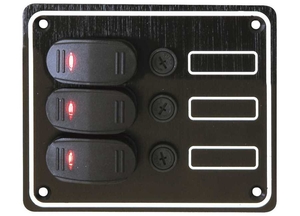 Stikalna plošča ''Contour'', 3 varovalke