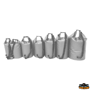 Vodoodporna torba sive barve 28 L