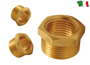 Redukcija navoja medeninasta 1/2" na  3/8"