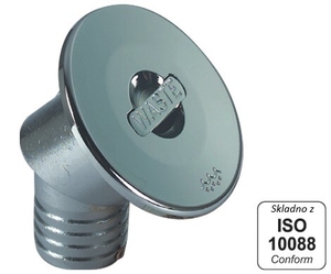 Čep za črne vode, pod kotom 45 stopinj, fi38mm, tesnjen