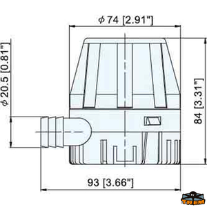 Potopna črpalka Attwood 450GPH 12V