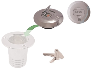 Čep za gorivo, poliran z napisom DIESEL fi38mm