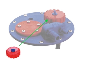 Nadomestni čep za inšpekcijsko loputo
